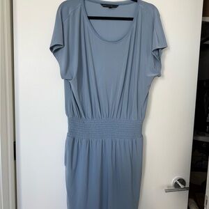White House Black Market Light Blue Midi Dress
